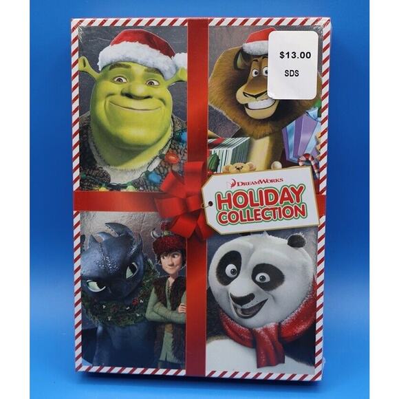 DreamWorks Holiday Collection (DVD 4-Film Box Set) Christmas Shrek Kung Fu Panda - Picture 1 of 6